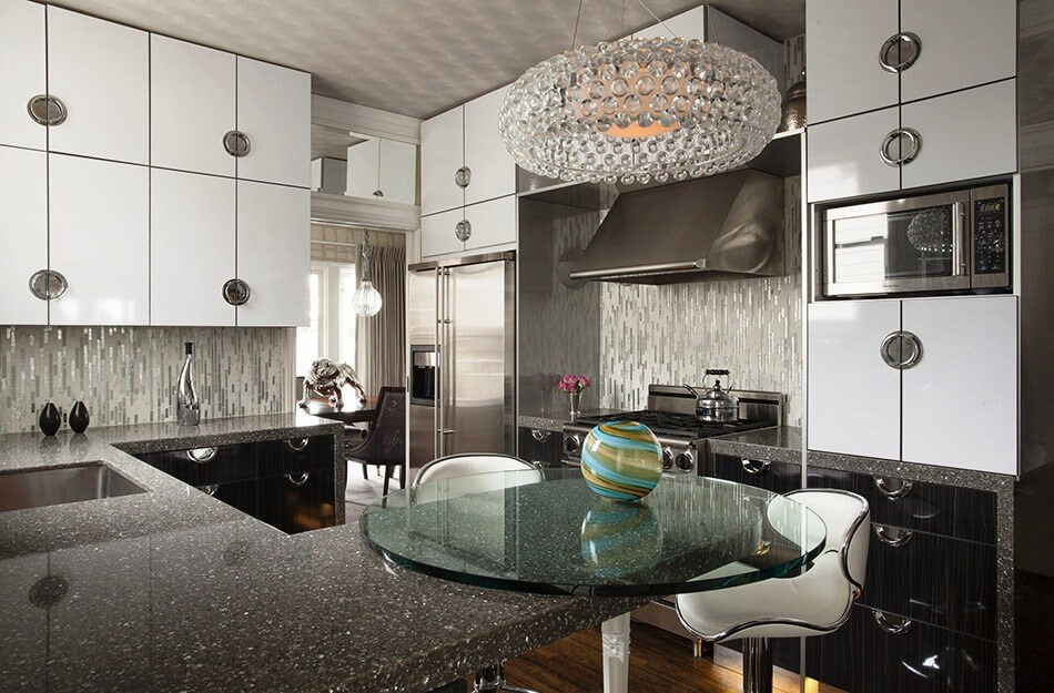 Геометрический шарм кухни в стиле арт-деко: руководство по дизайну (65 фото интерьеров)