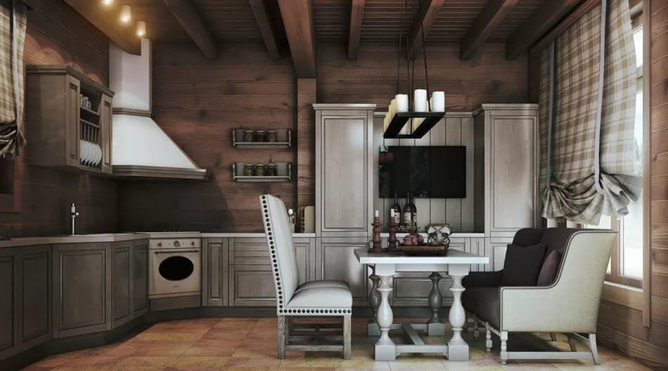 14 советов, как создать потрясающий дизайн кухни в деревянном доме (+80 фото реальных интерьеров)