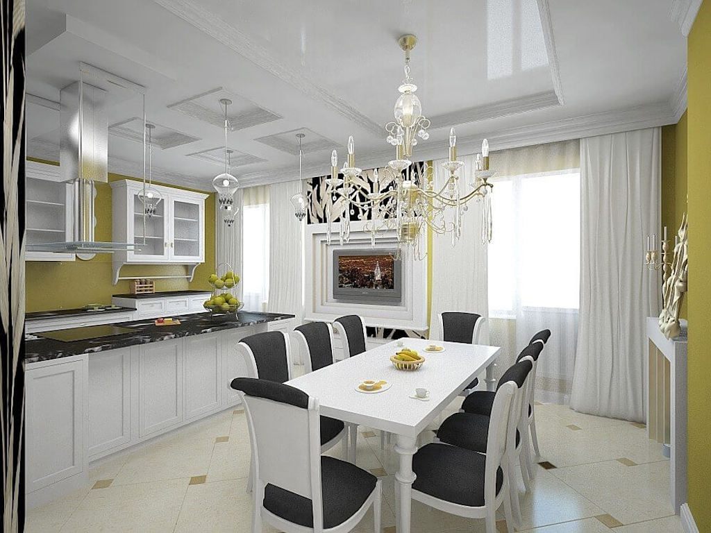 Геометрический шарм кухни в стиле арт-деко: руководство по дизайну (65 фото интерьеров)