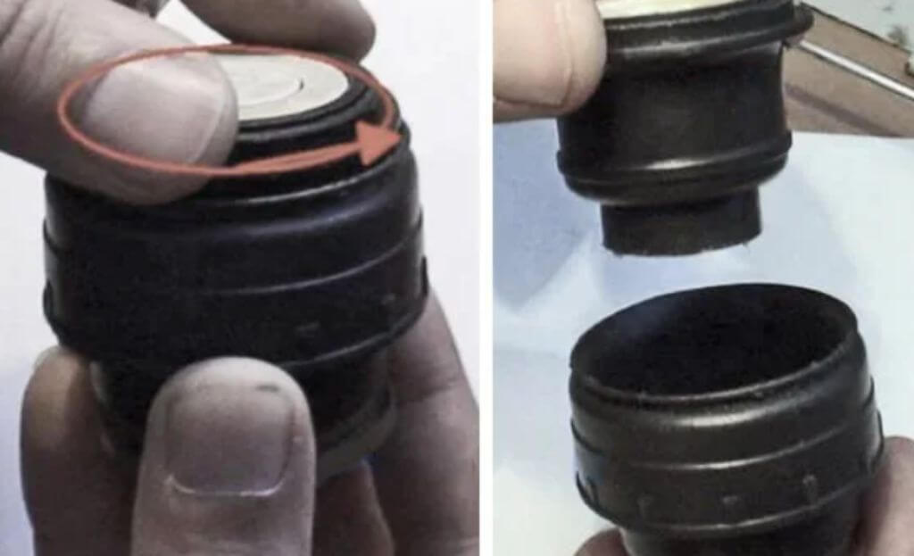 Как открыть термос, если крышку присосало, или она прокручивается?