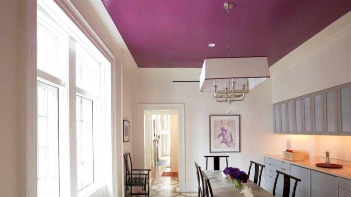 Какого цвета сделать натяжной потолок на кухне: популярные и необычные варианты