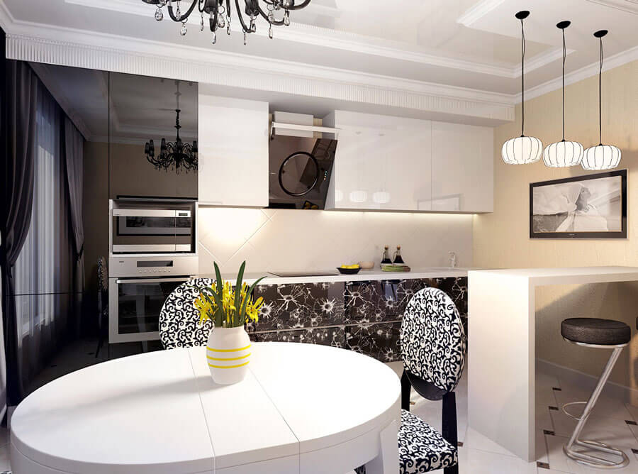 Черно-белая кухня: как сделать и не пожалеть?