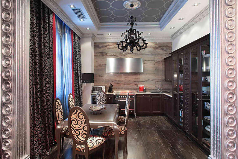 Геометрический шарм кухни в стиле арт-деко: руководство по дизайну (65 фото интерьеров)