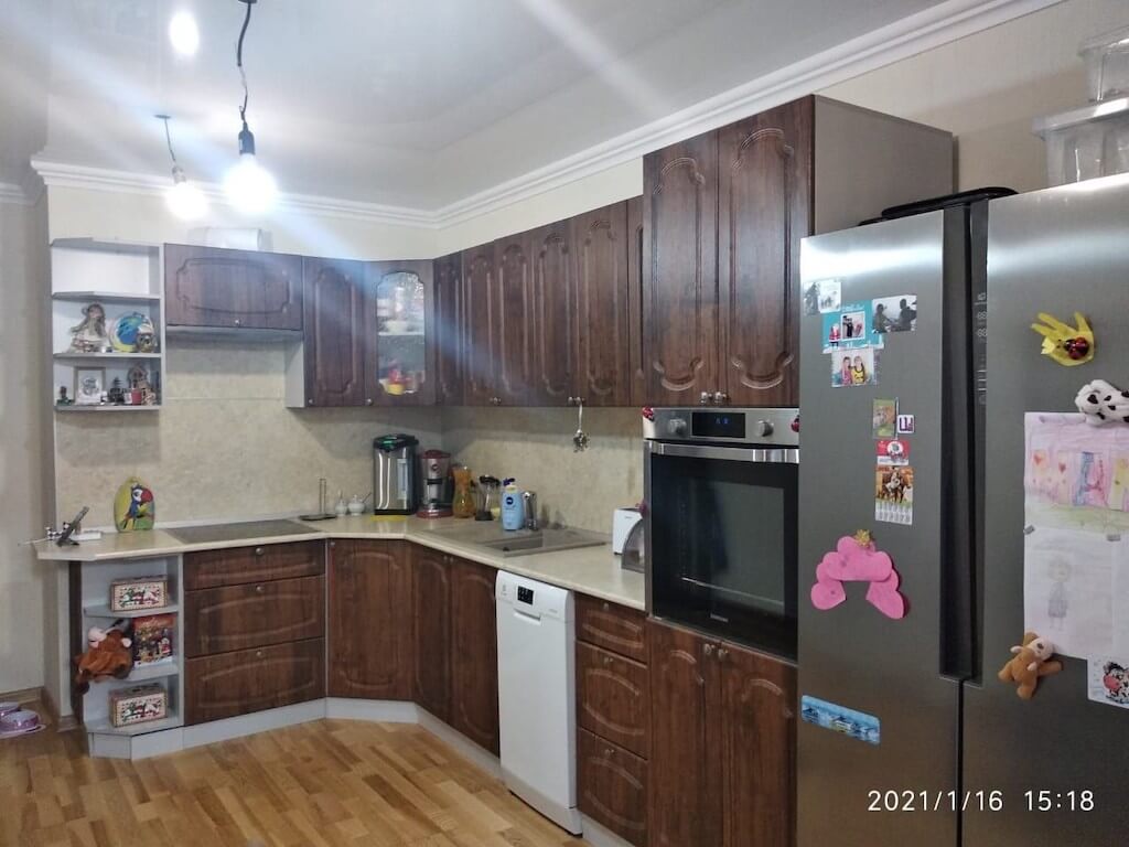 Бюджетная классическая кухня в новостройке от нашей читательницы из Краснодара