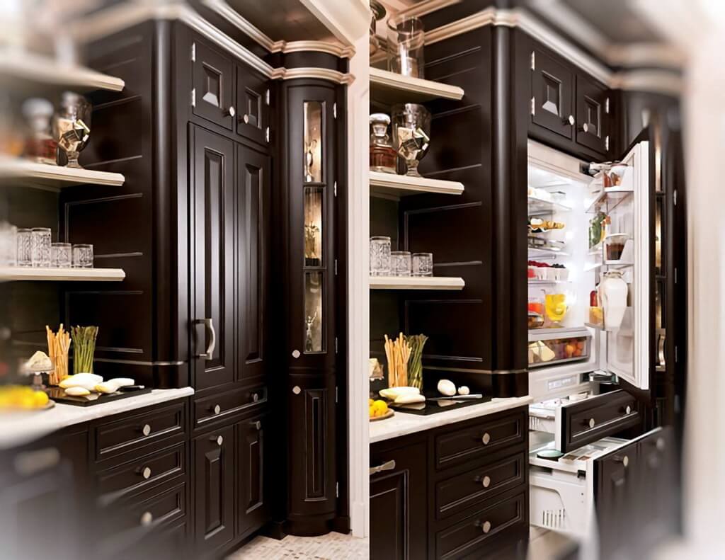 Шкаф под встроенный и обычный холодильник: как выбрать или сделать своими руками