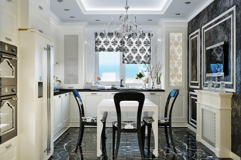 Геометрический шарм кухни в стиле арт-деко: руководство по дизайну (65 фото интерьеров)