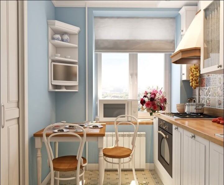 Красивый ремонт кухни в хрущевке: 6 квадратных метров — не приговор!