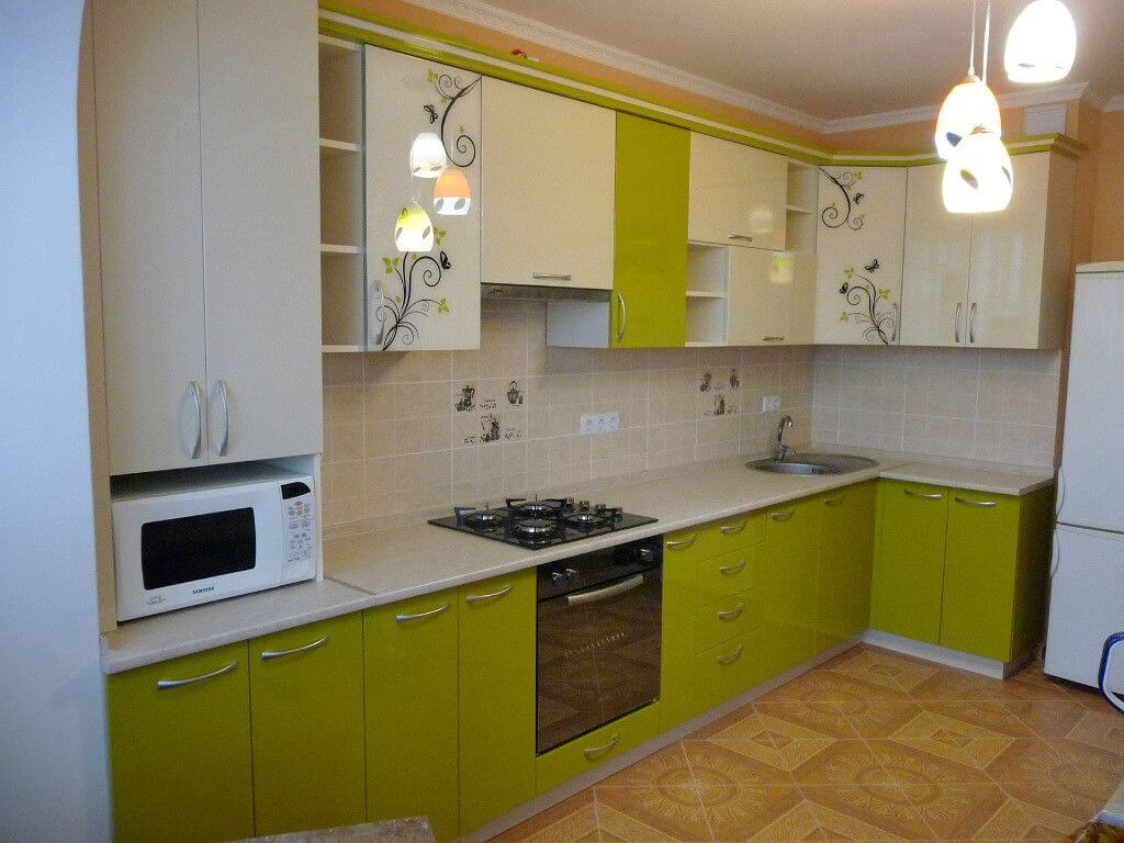 Стильно и смело: дизайн интерьера салатовой кухни (95 фото)