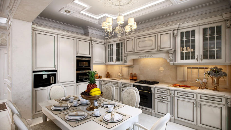 Кухни в стиле неоклассика: комфортный шик в интерьере квартиры и дома