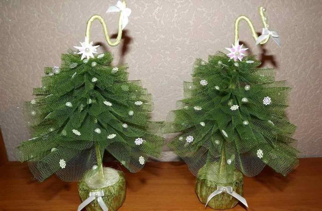 Как сделать новогодний топиарий своими руками для начинающих: 50 поделок с пошаговыми инструкциями и фото