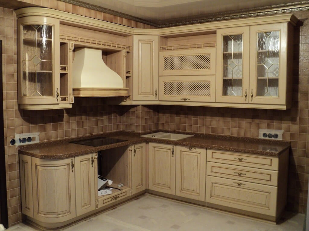 Деревянная кухня из массива в современном стиле: 135 фото-идей мебели, отделки и декора