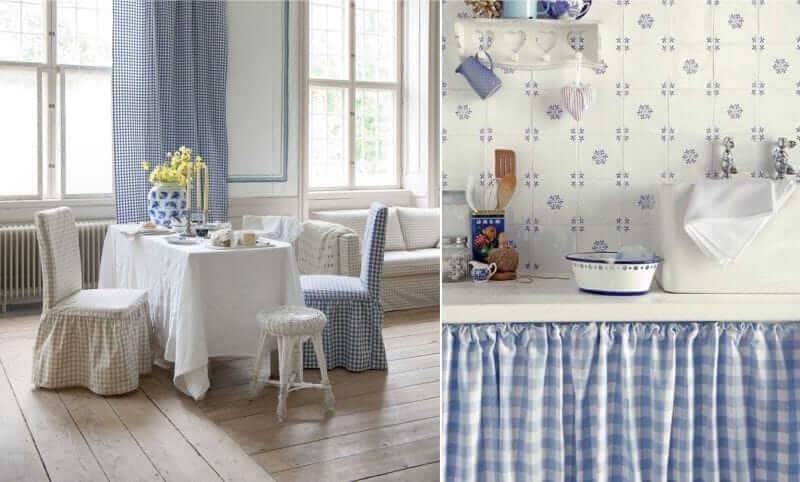 Дизайн кухни в стиле гжель в квартире и частном доме (114 фото интерьеров)