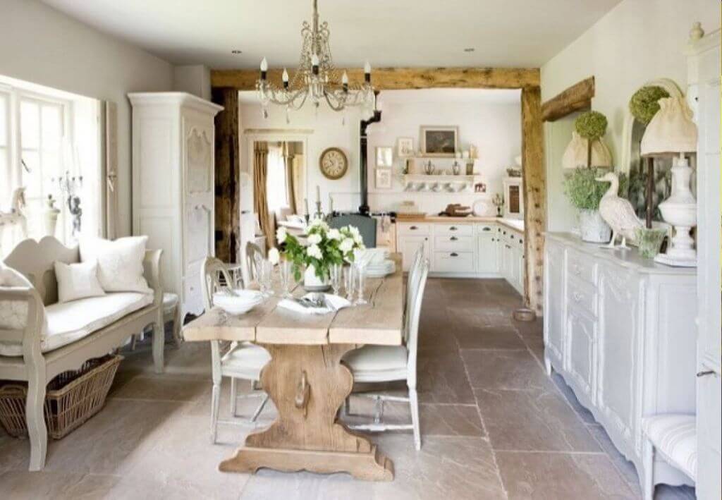 Стиль шебби шик в интерьере кухни — нежность и романтика в вашем доме (+35 фото дизайна)