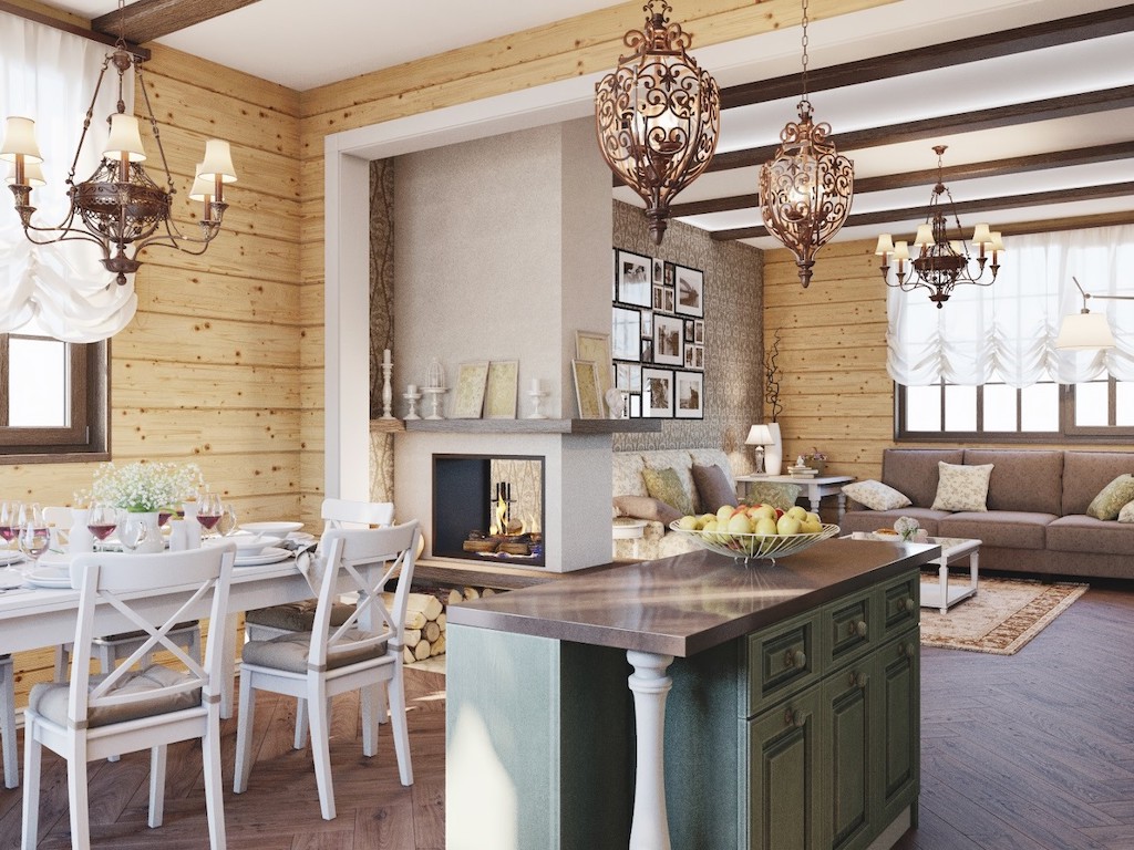 14 советов, как создать потрясающий дизайн кухни в деревянном доме (+80 фото реальных интерьеров)