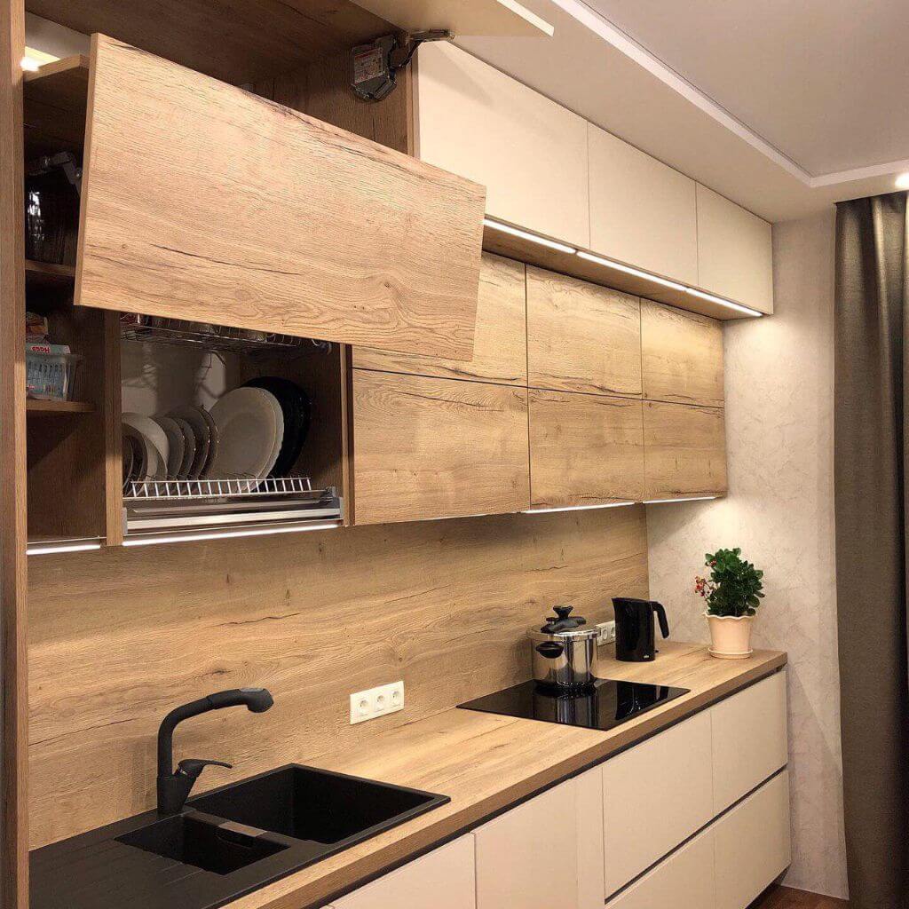 Кухня в бежевых тонах: дизайн интерьера, фото реальных объектов