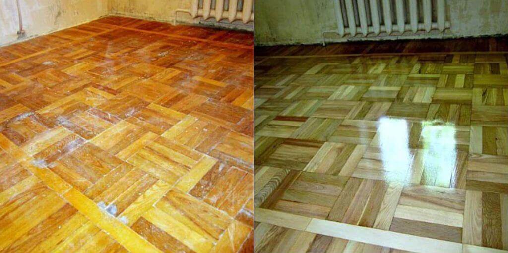 Как обновить старый паркет своими руками: реставрация и ремонт, способы восстановления с циклевкой и без