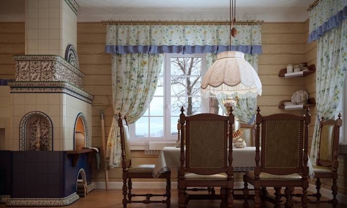 Дизайн кухни в стиле гжель в квартире и частном доме (114 фото интерьеров)