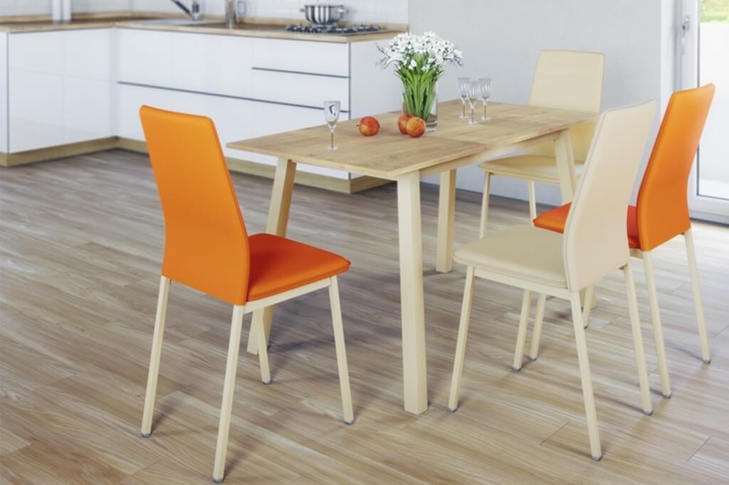 Оранжевая кухня — всегда жизнерадостный интерьер (+55 фото удачных решений)