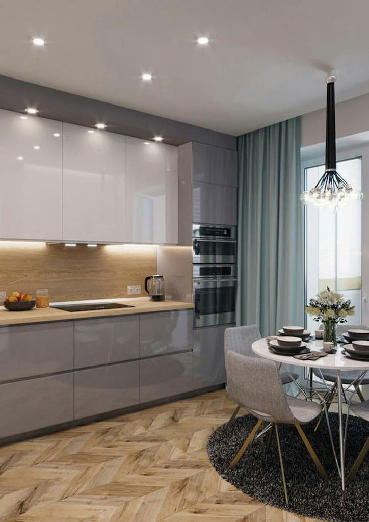 Дизайн кухни 9 квадратов: как задействовать каждый метр