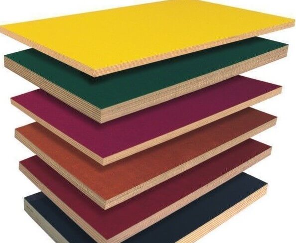 разноцветные листы ДСП